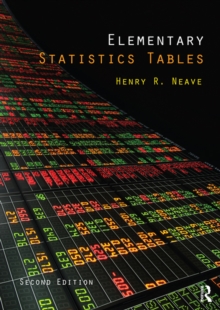 Image for Elementary Statistics Tables