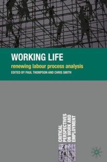 Image for Working Life: Renewing Labour Process Analysis