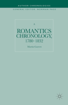 Image for A Romantics chronology, 1780-1832
