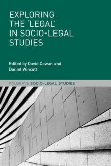 Image for Exploring the 'legal' in socio-legal studies