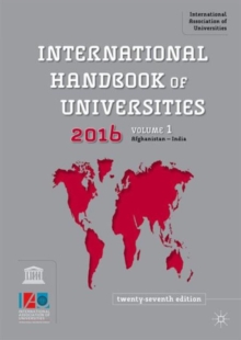 Image for International handbook of universities 2016