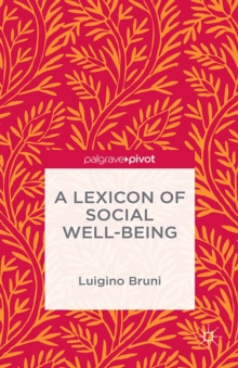 Image for A lexicon of social well-being