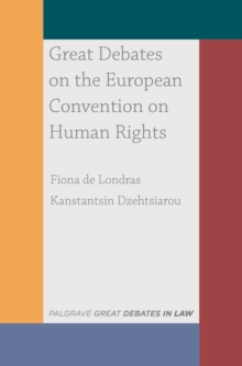 Image for Great debates on the European Convention on Human Rights