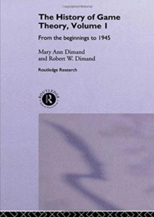 History Of Game Theory, Volume 1