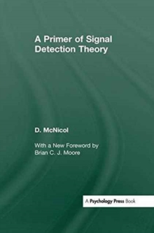 Primer of Signal Detection Theory