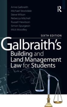 Image for Galbraith's Building and Land Management Law for Students
