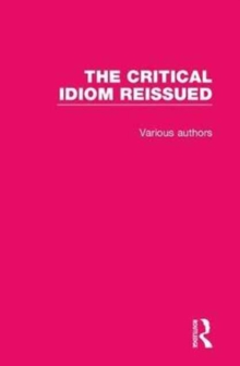 Image for The Critical Idiom Reissued