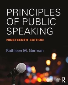 Image for Principles of public speaking