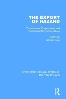 Image for The Export of Hazard