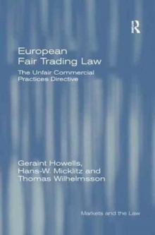 Image for European Fair Trading Law