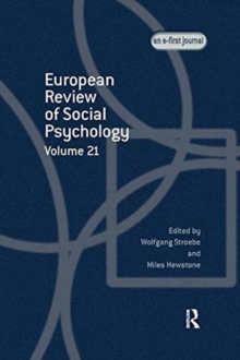 European Review of Social Psychology: Volume 21