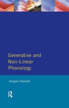 Image for Generative and Non-Linear Phonology