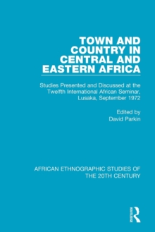 Town and Country in Central and Eastern Africa