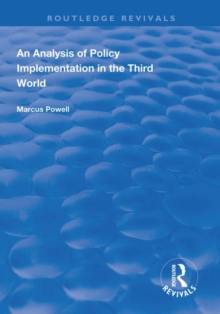 Image for An Analysis of Policy Implementation in the Third World
