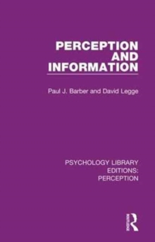 Image for Psychology Library Editions: Perception