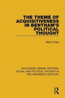 Theme of Acquisitiveness in Bentham's Political Thought