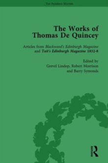 Image for The Works of Thomas De Quincey, Part II vol 9