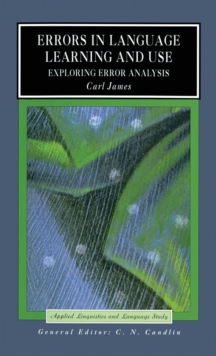 Errors in Language Learning and Use