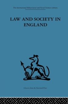 Image for Law and Society in England