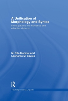 Unification of Morphology and Syntax