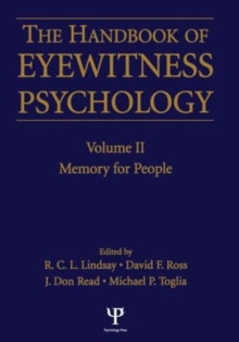 Image for Handbook Of Eyewitness Psychology 2 Volume Set