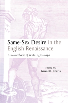 Same-Sex Desire in the English Renaissance