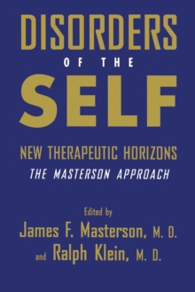 Image for Disorders of the self  : new therapeutic horizons