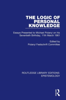 Logic of Personal Knowledge