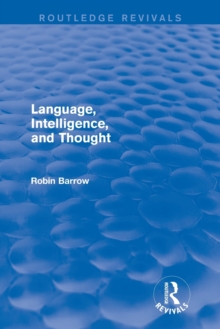 Image for Language, Intelligence, and Thought
