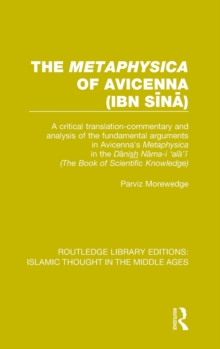 Image for The 'Metaphysica' of Avicenna (ibn Sina)