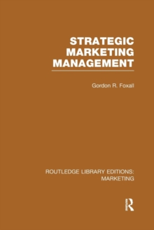 Image for Strategic Marketing Management (RLE Marketing)