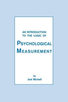 Introduction To the Logic of Psychological Measurement