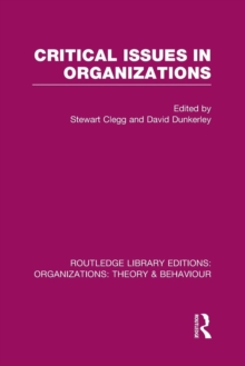Critical Issues in Organizations
