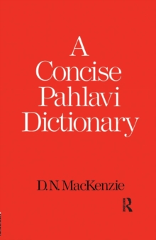 Concise Pahlavi Dictionary