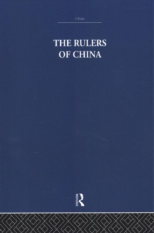 Rulers of China 221 B.C.