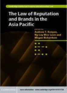 Image for The law of reputation and brands in the Asia Pacific