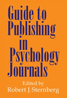 Image for Guide to publishing in psychology journals