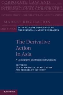 Image for Derivative Action in Asia: A Comparative and Functional Approach