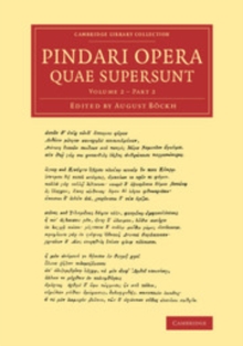 Image for Pindari Opera Quae Supersunt: Volume 2, Part 2