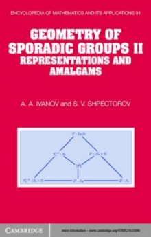 Image for Geometry of Sporadic Groups: Volume 2, Representations and Amalgams