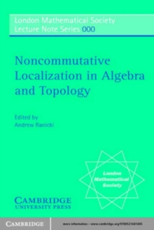 Image for Noncommutative Localization in Algebra and Topology