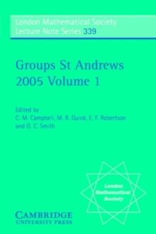 Image for Groups St Andrews 2005: Volume 1