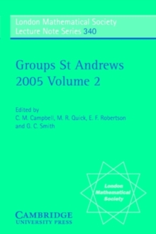 Image for Groups St Andrews 2005: Volume 2