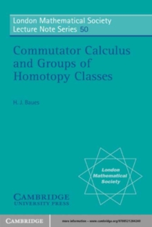 Image for Commutator Calculus and Groups of Homotopy Classes