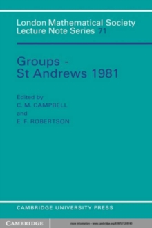 Image for Groups - St Andrews 1981