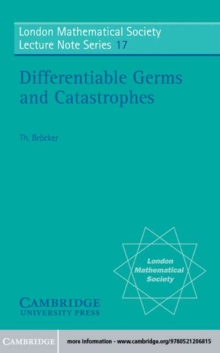 Image for Differentiable Germs and Catastrophes