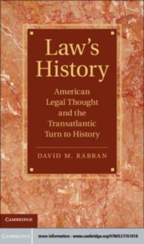 Image for Law's History: American Legal Thought and the Transatlantic Turn to History