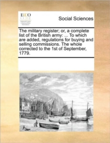 Image for The Military Register; Or, a Complete List of the British Army