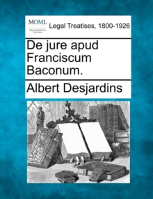 Image for De jure apud Franciscum Baconum.