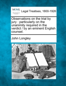Image for Observations on the Trial by Jury